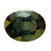 Sapphire Green Gems Oval, Loupe Clean